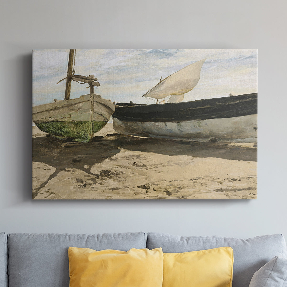 Vintage Boat XXVI - Canvas Art Print