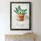 Potted Sage - Premium Canvas Framed in Barnwood - Ready to Hang