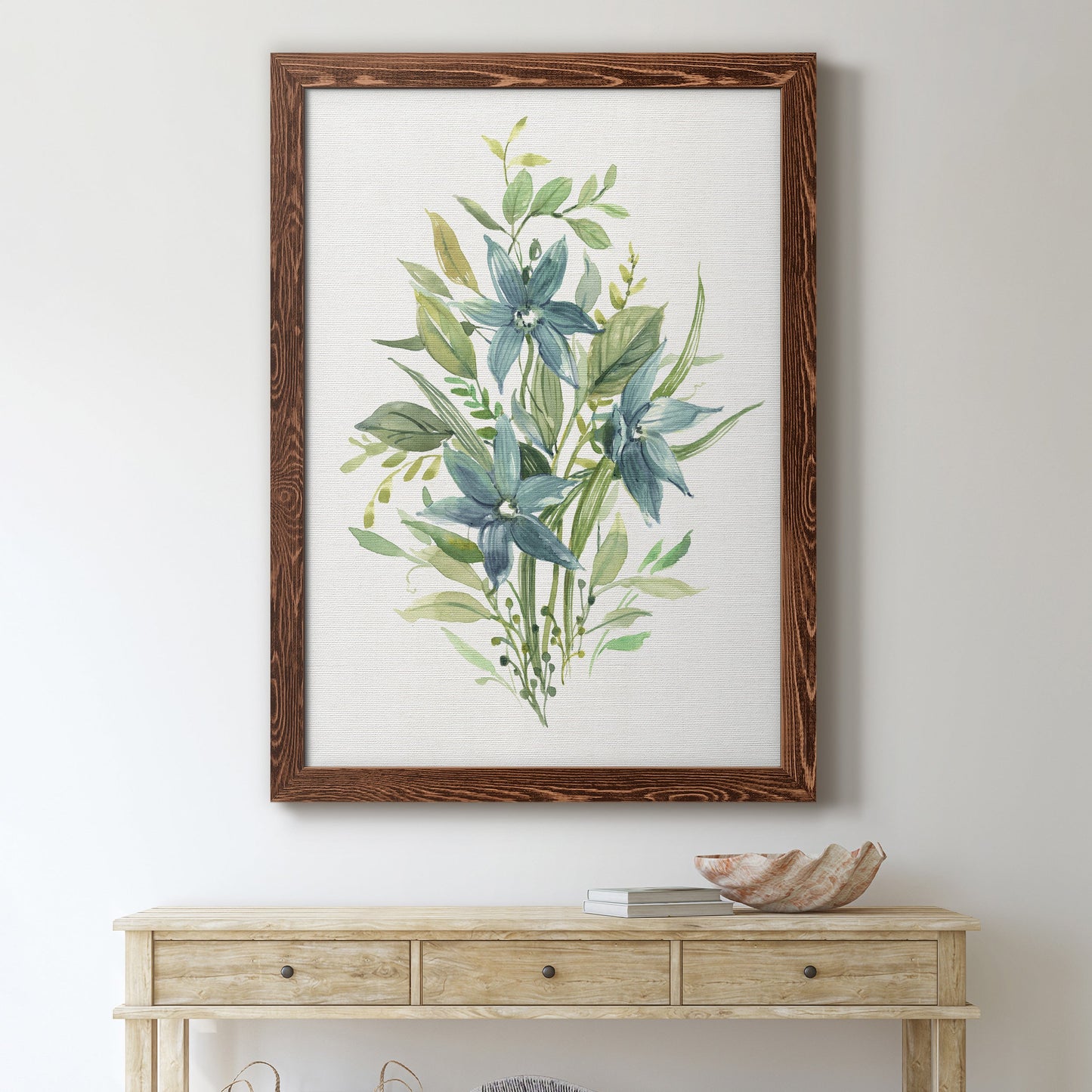 Greenery I - Premium Canvas Framed in Barnwood - Ready to Hang