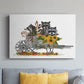Raccoon Wheelbarrow - Canvas Art Print
