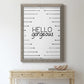 Hello Gorgeous - Premium Canvas Framed in Barnwood - Ready to Hang