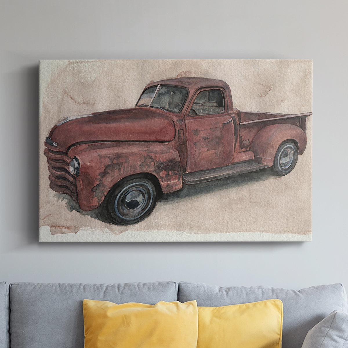 Antique Pickup I - Canvas Art Print