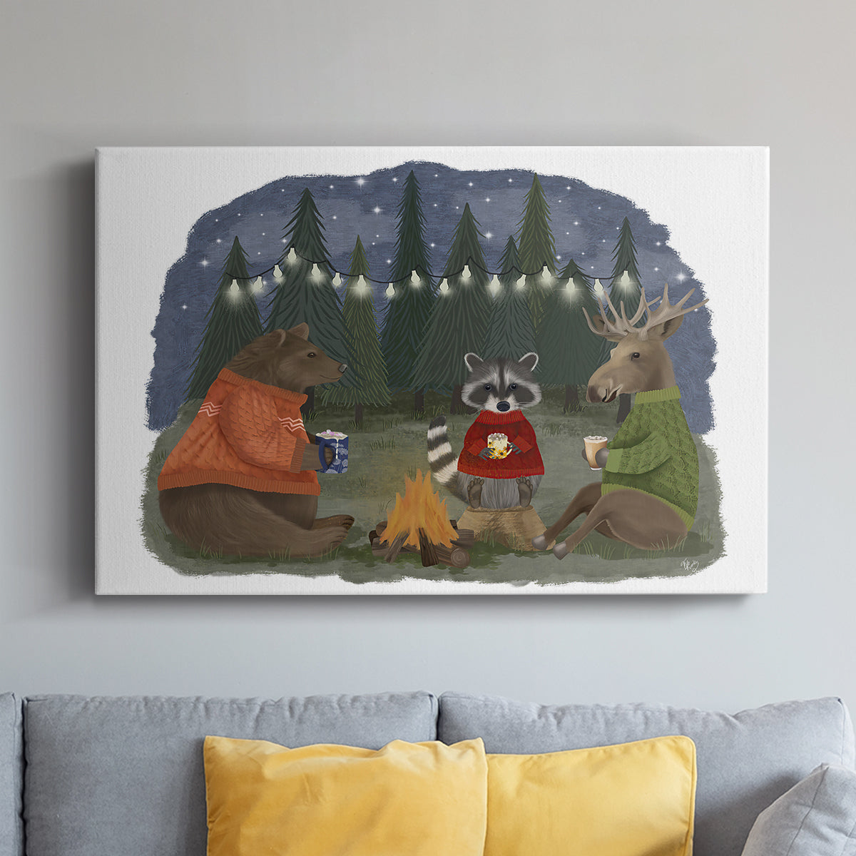 Campfire Hot Chocolate - Canvas Art Print