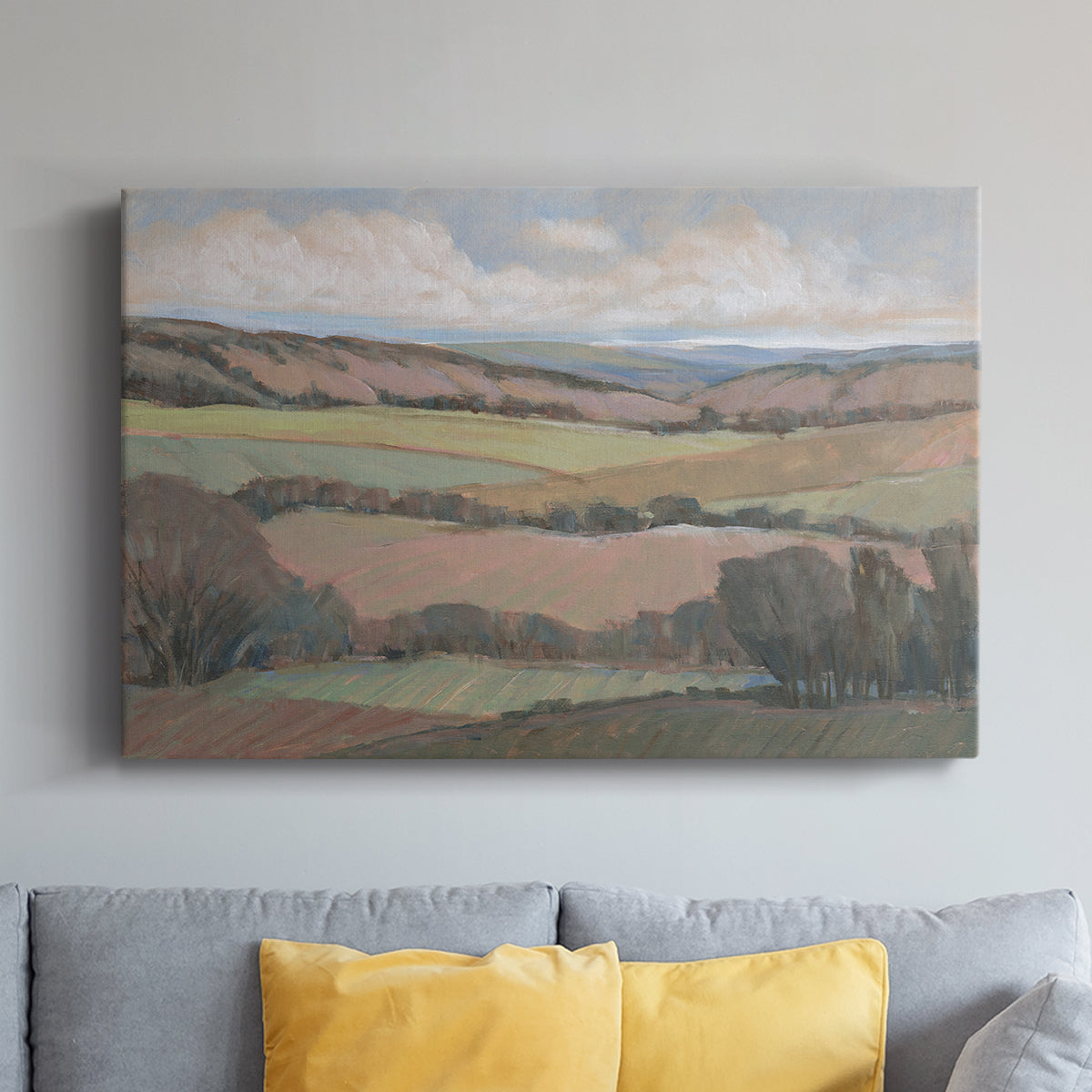 Hilly Countryside II - Canvas Art Print