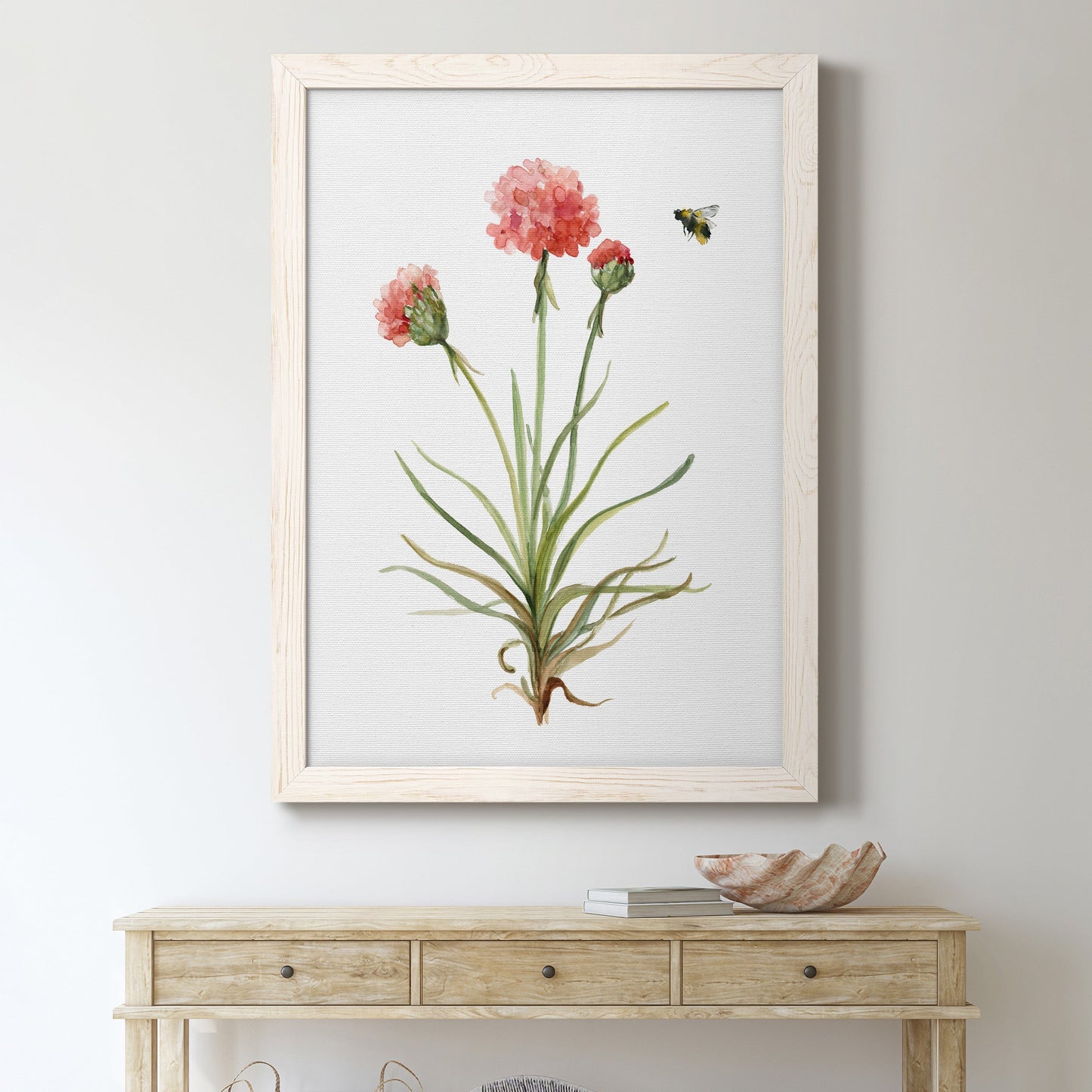 Wildflower Botanical III - Barnwood Framed Canvas Print