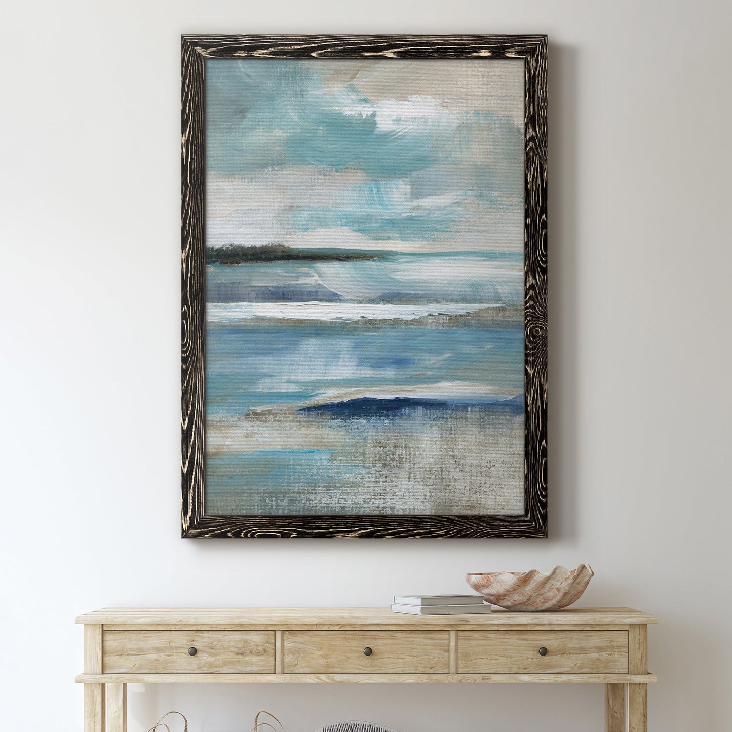 Distant Drama I - Premium Canvas Framed in Barnwood - Ready to Hang