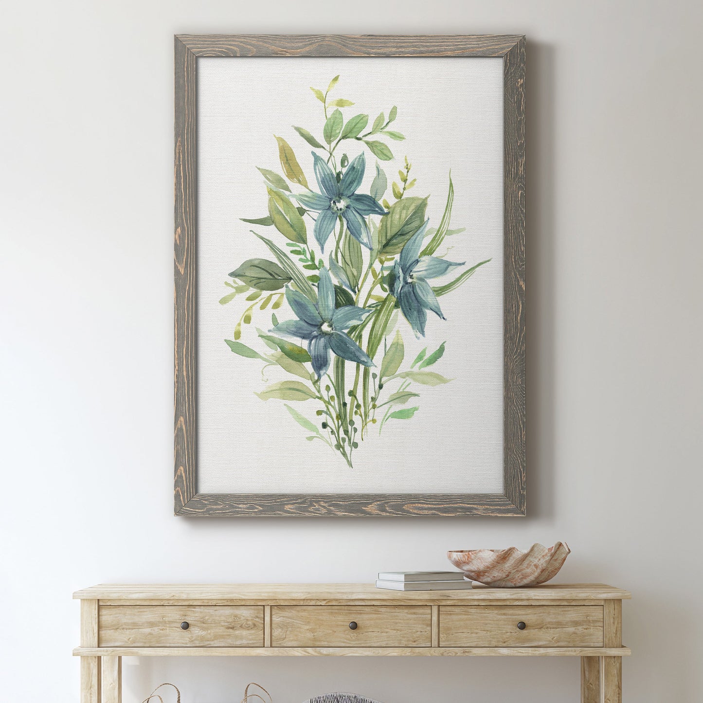 Greenery I - Premium Canvas Framed in Barnwood - Ready to Hang