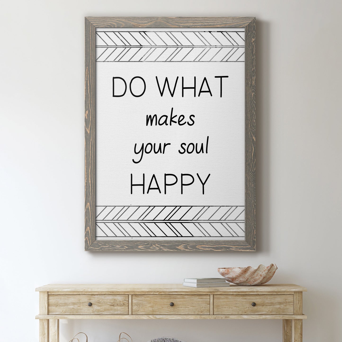 Your Soul Happy - Premium Canvas Framed in Barnwood - Ready to Hang