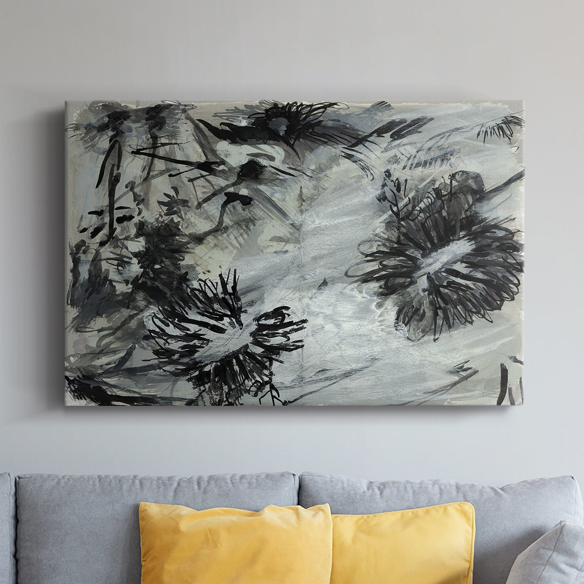 Black & White Chinois I - Canvas Art Print