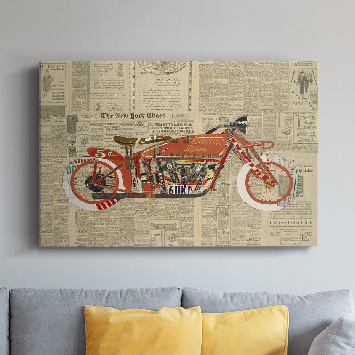 Vintage Red - Canvas Art Print