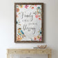 Spring Bird Blessing - Barnwood Framed Canvas Print