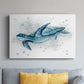 Blue Turtle II - Canvas Art Print