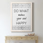 Your Soul Happy - Premium Canvas Framed in Barnwood - Ready to Hang