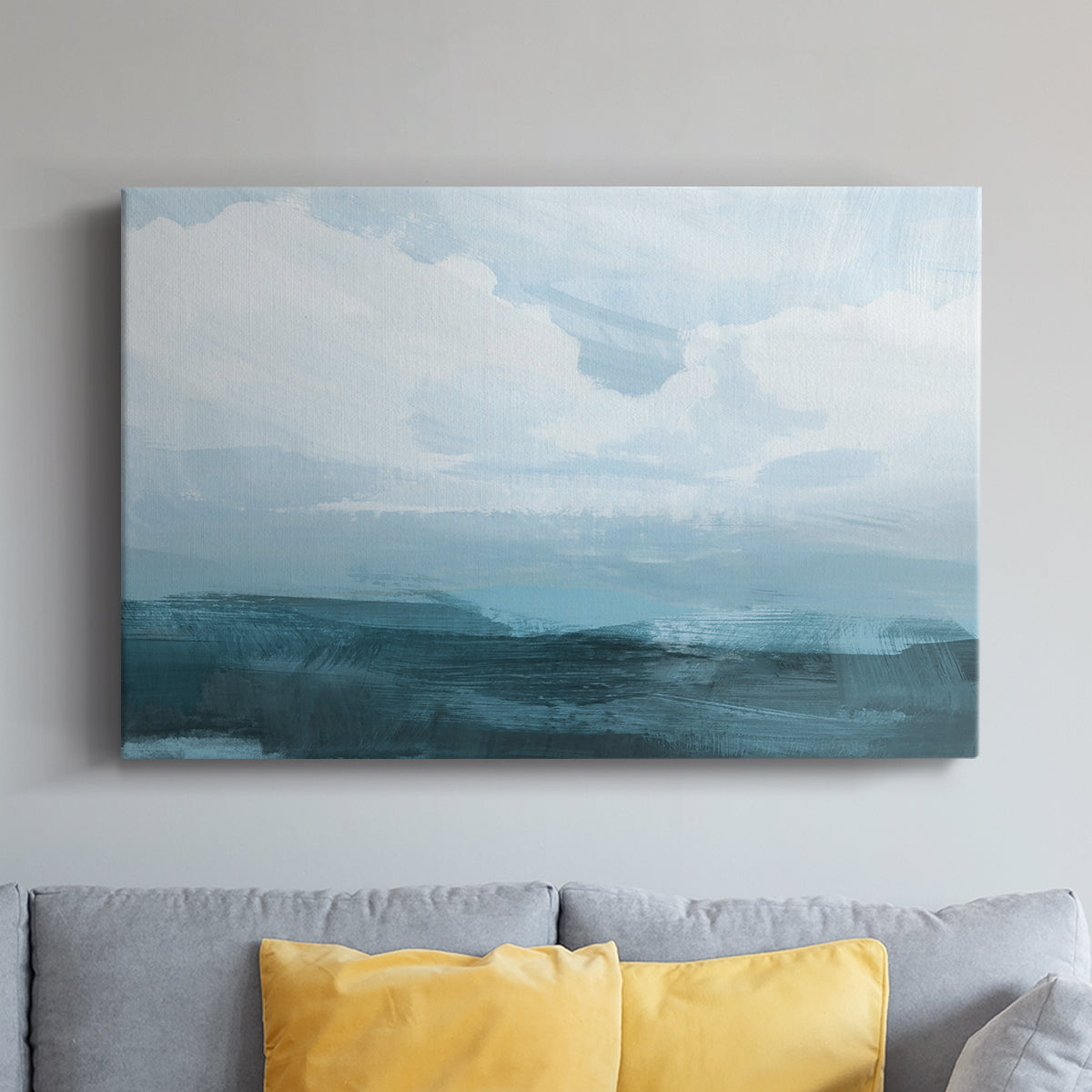 Azure Rising III - Canvas Art Print