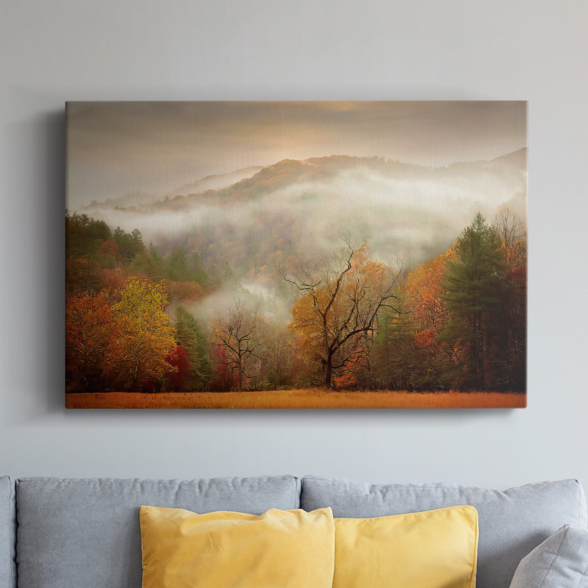 Photography Study Autumn Mist - Canvas Art Print