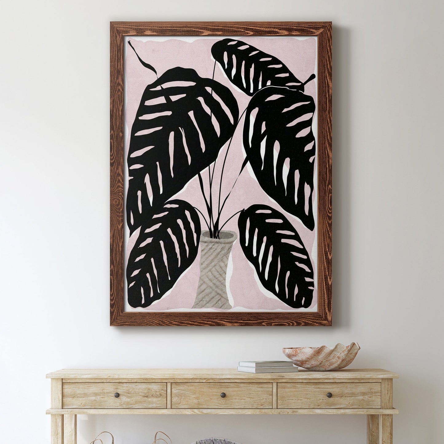 Potted Plant I - Premium Canvas Framed in Barnwood - Ready to Hang