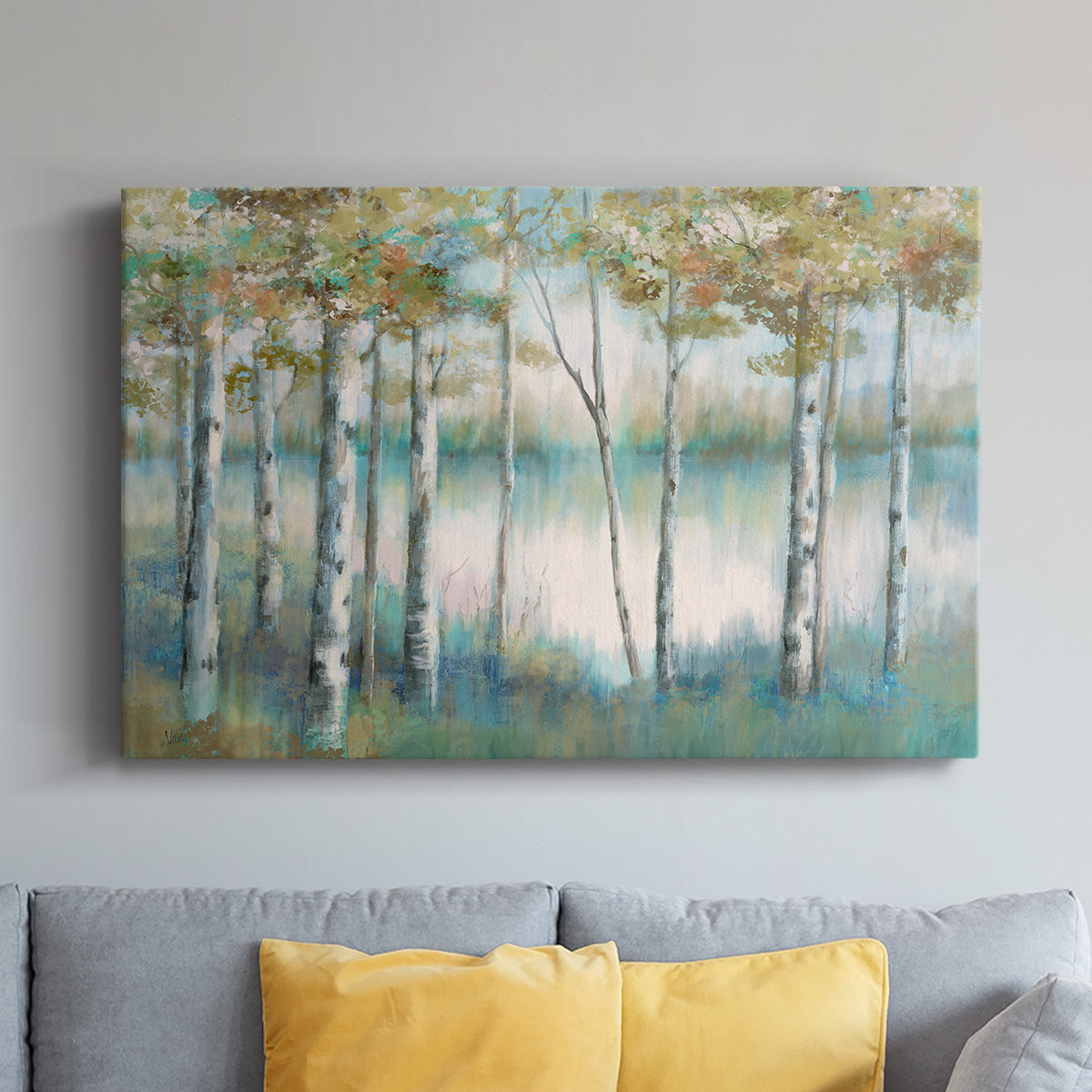 Aspen Lake - Canvas Art Print