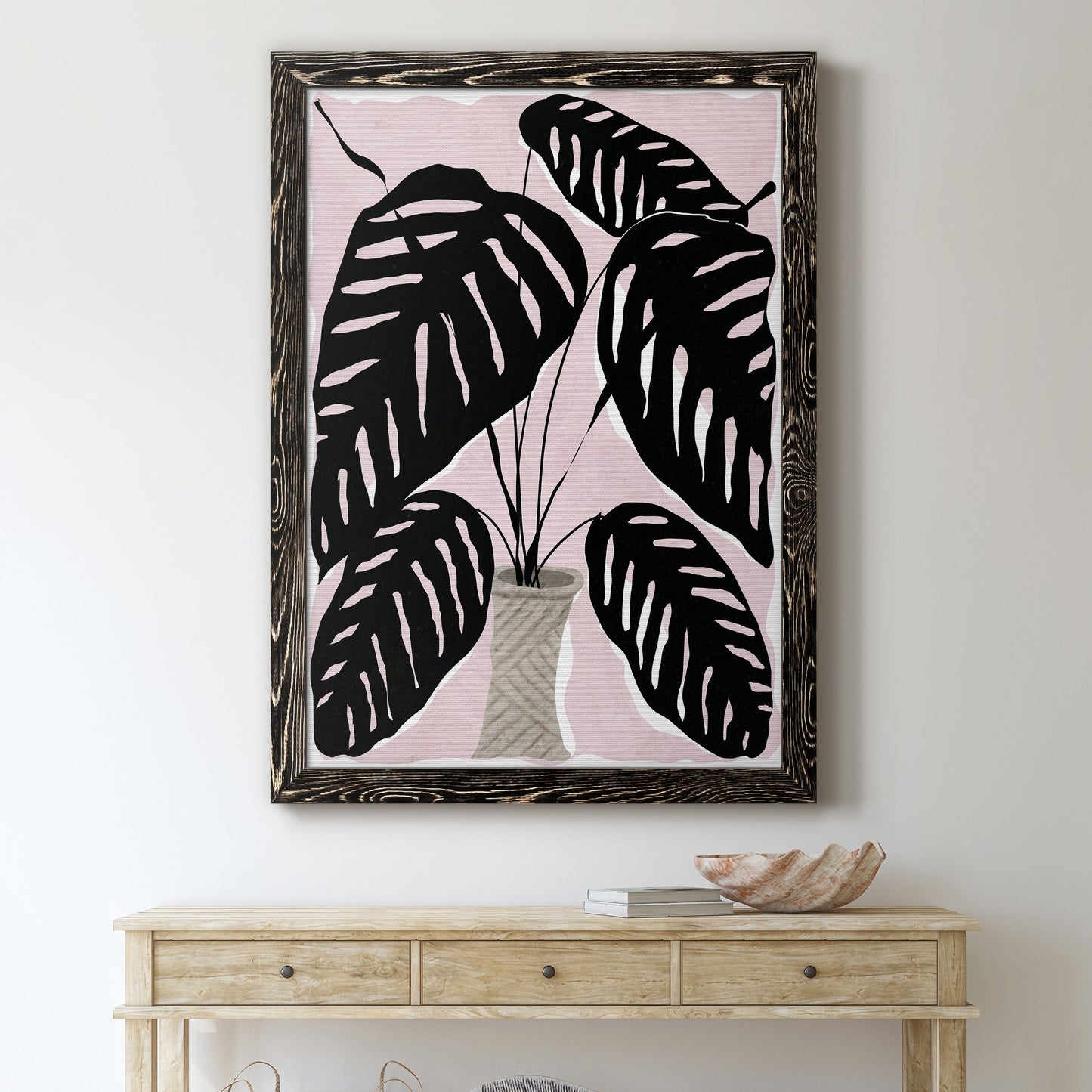 Potted Plant I - Premium Canvas Framed in Barnwood - Ready to Hang