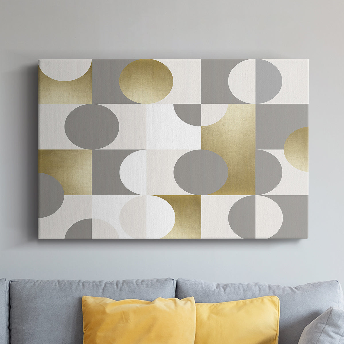 Modern Gold Reflections - Canvas Art Print