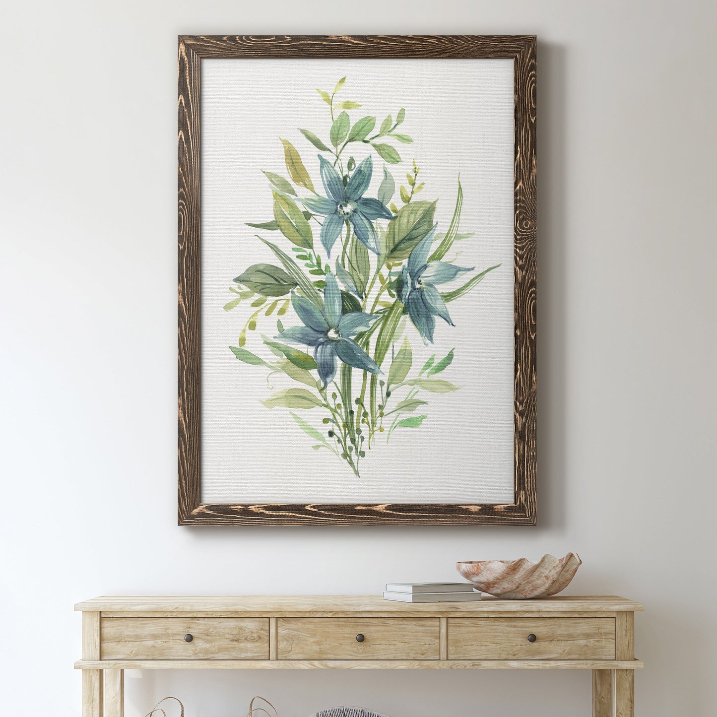 Greenery I - Premium Canvas Framed in Barnwood - Ready to Hang