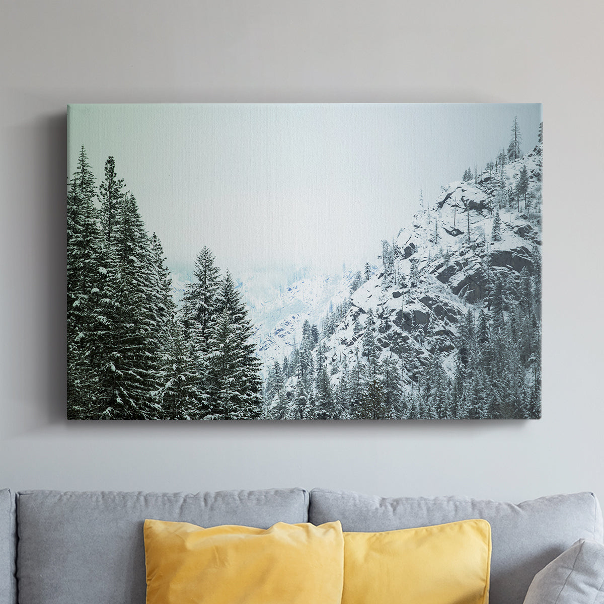 Snowfall in Cascadia II V1 - Canvas Art Print