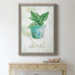 Potted Basil - Premium Canvas Framed in Barnwood - Ready to Hang