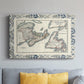 Bordered Map of Canada - Canvas Art Print