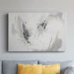 Grey Brushstrokes CXVI - Canvas Art Print