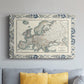 Bordered Map of Europe - Canvas Art Print