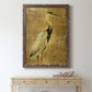 Gold Crane at Dusk I - Premium Canvas Framed in Barnwood - Ready to Hang