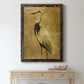 Gold Crane at Dusk II - Premium Canvas Framed in Barnwood - Ready to Hang