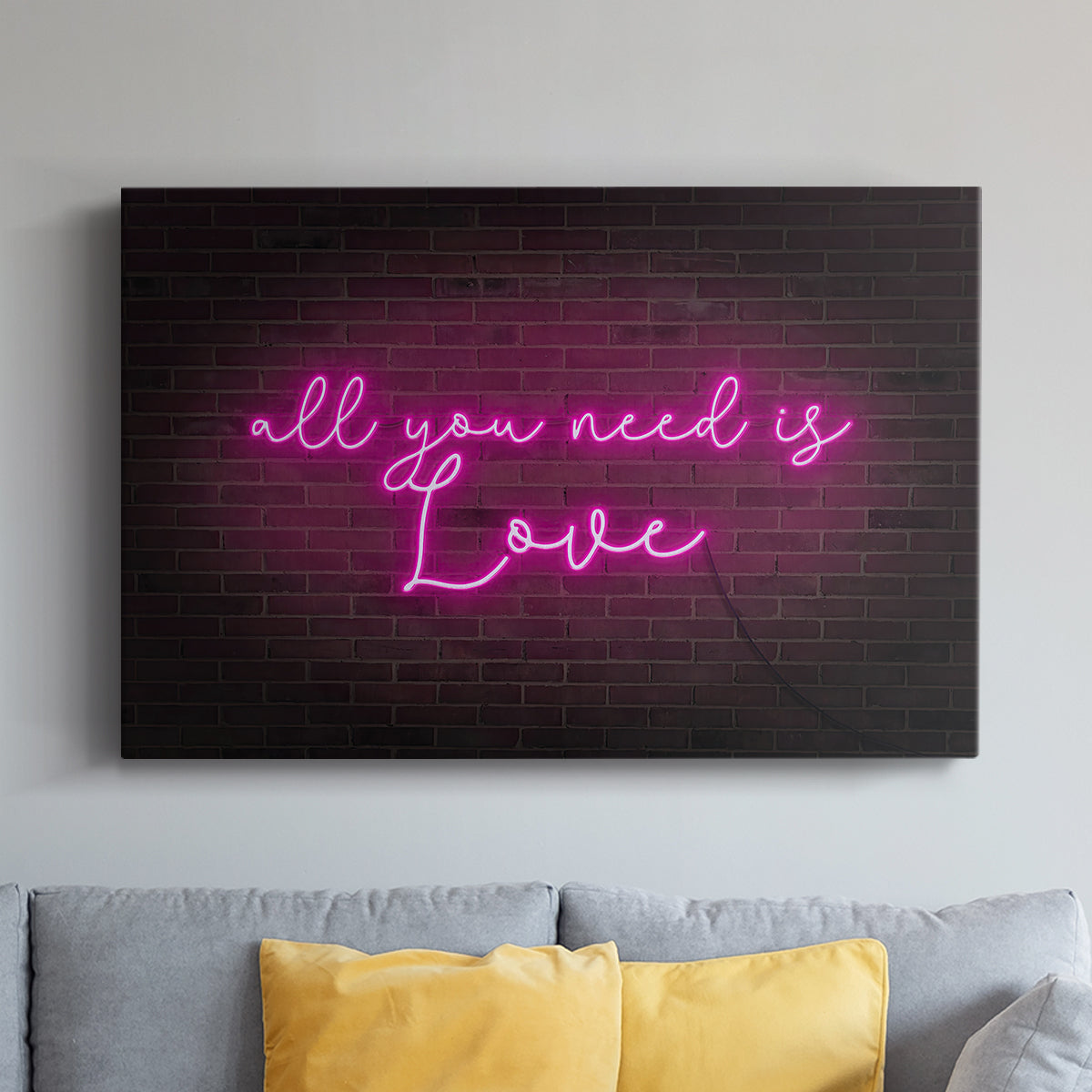 Neon Love I - Canvas Art Print
