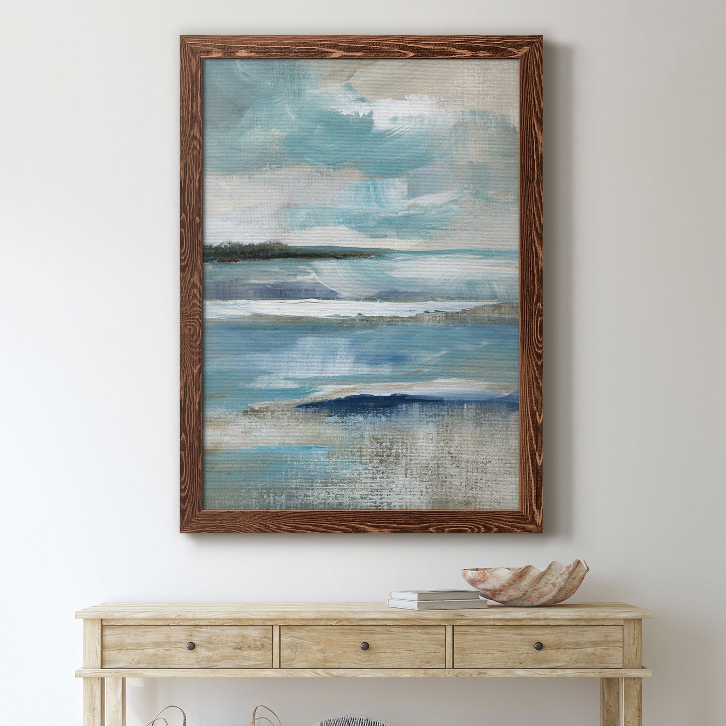 Distant Drama I - Premium Canvas Framed in Barnwood - Ready to Hang