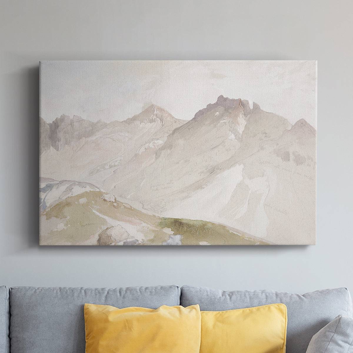 Watercolor Mountain X - Canvas Art Print