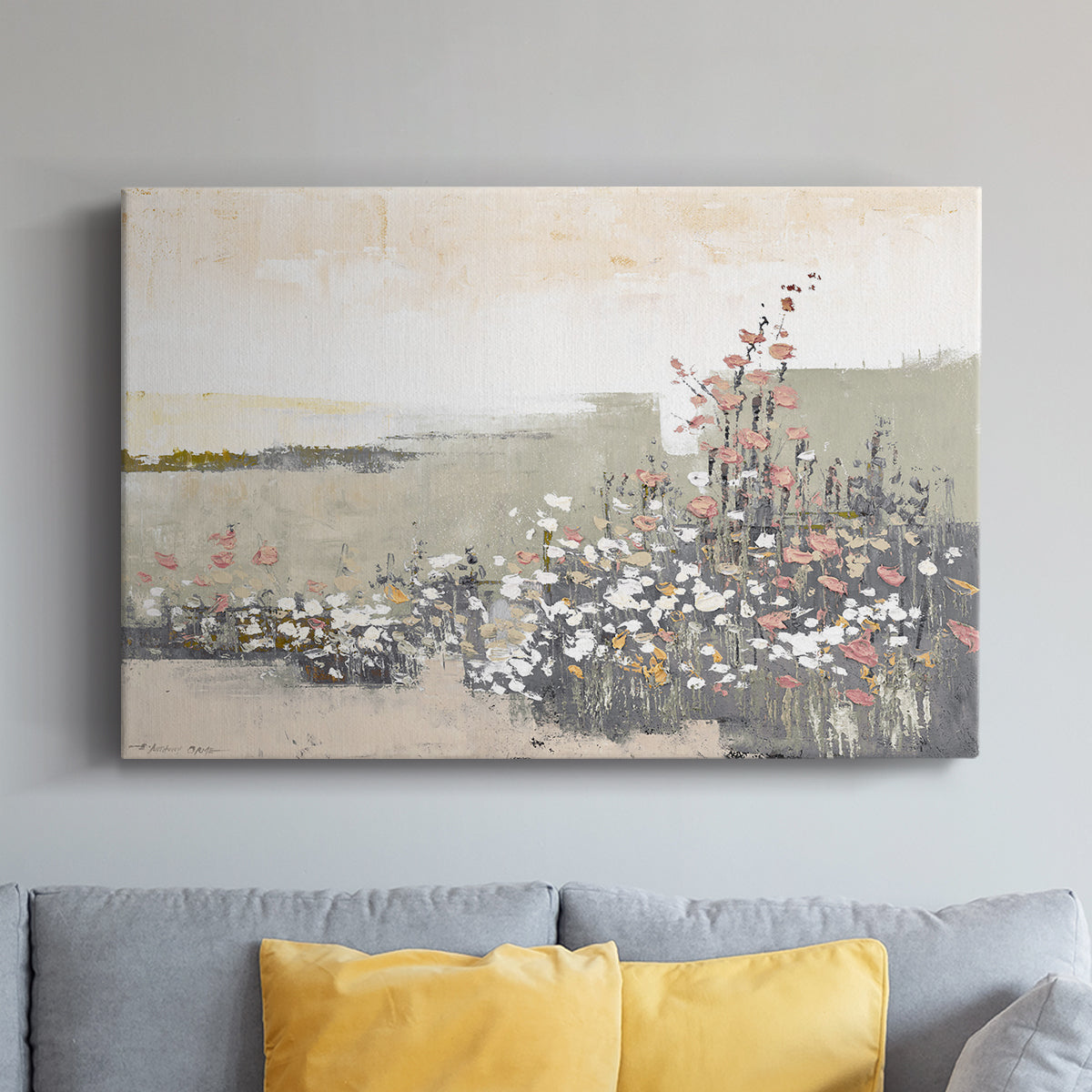 Floral Haze - Canvas Art Print