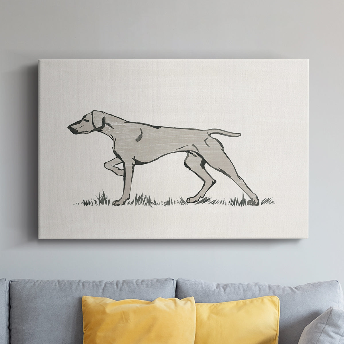 Neutral Pointer II - Canvas Art Print