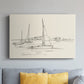 Coastal Contour Sketch I - Canvas Art Print