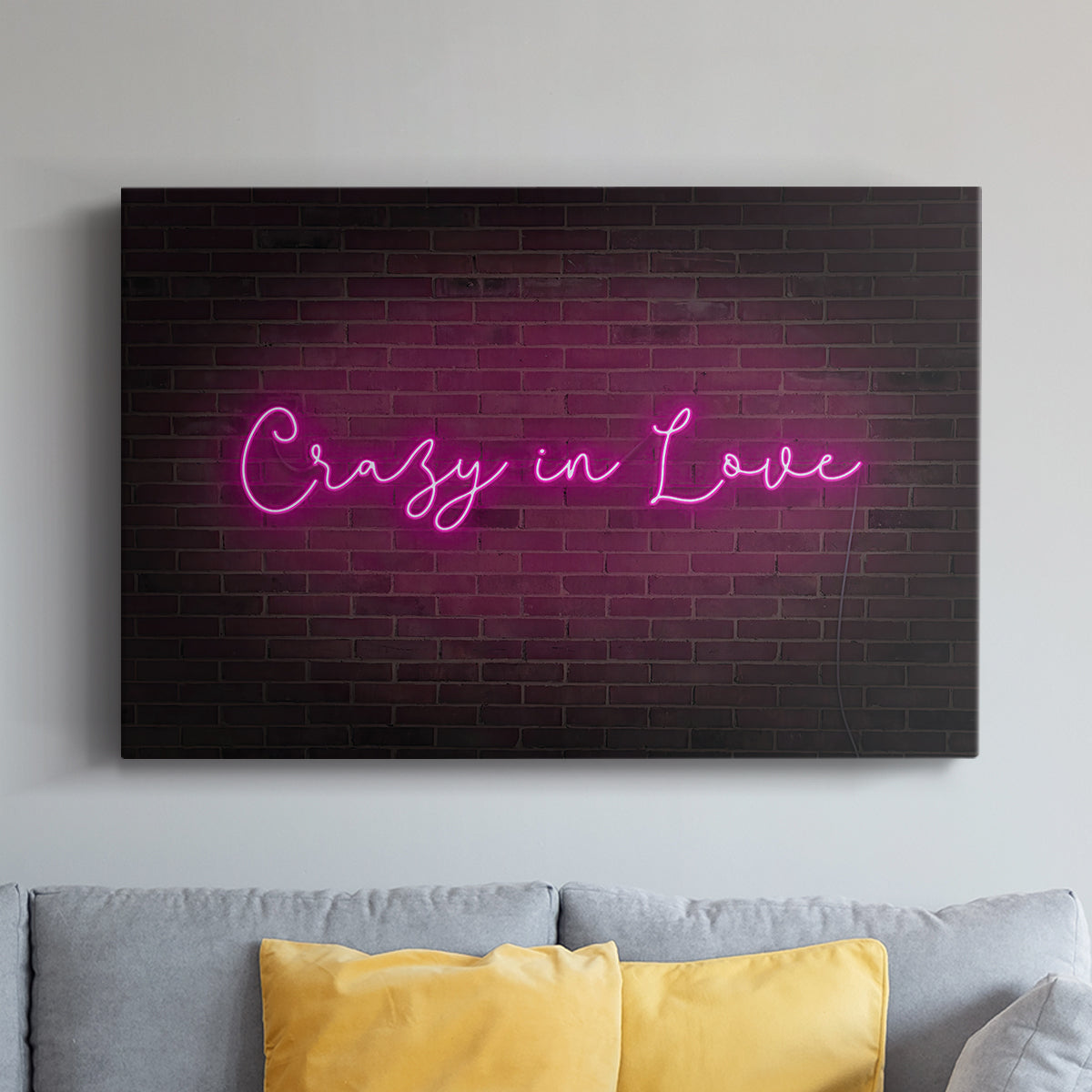 Neon Love II - Canvas Art Print