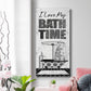 I Love My Bath Time - Premium Gallery Wrapped Canvas - Ready to Hang