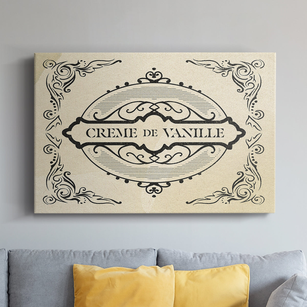 Antique French Label II - Canvas Art Print