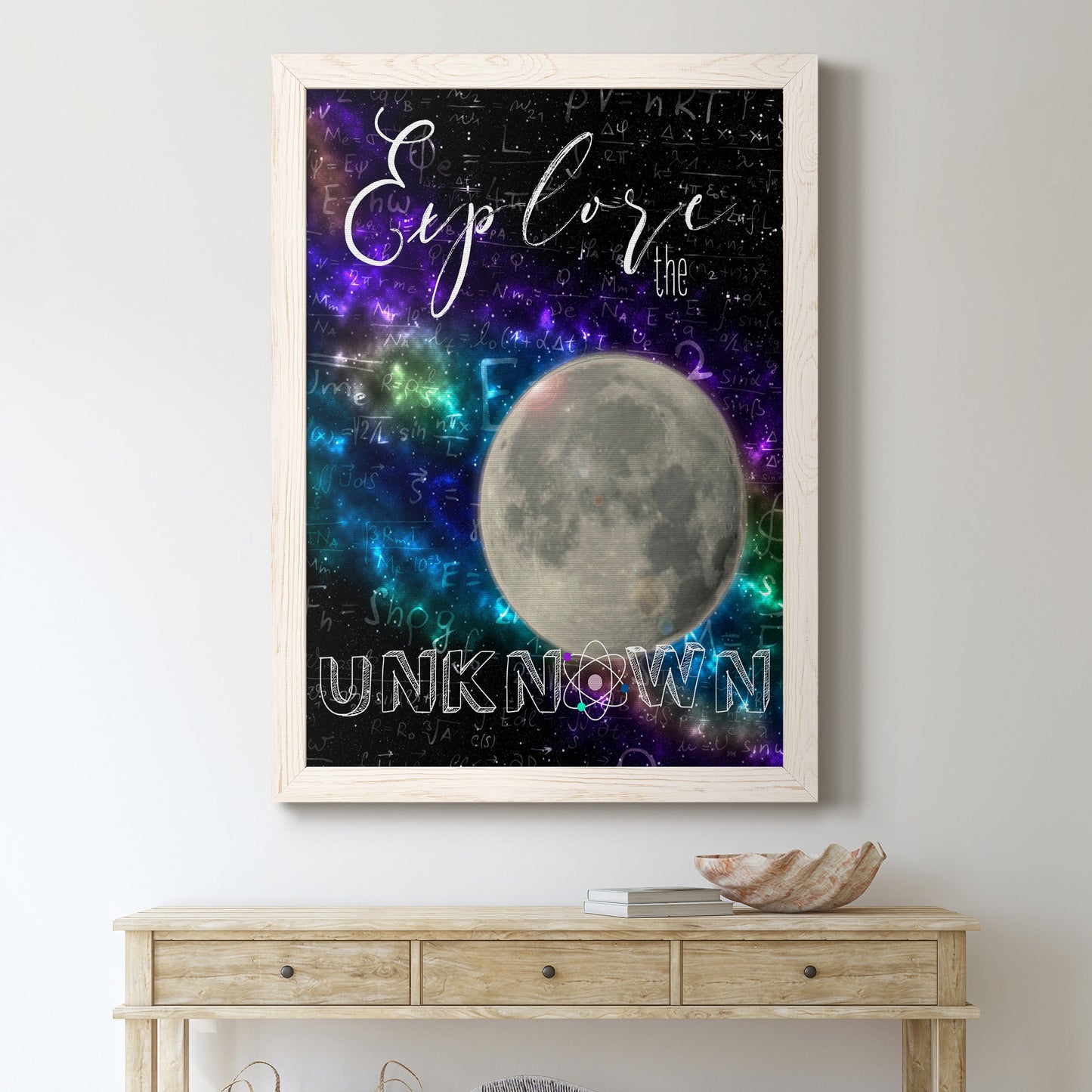 Explore - Premium Canvas Framed in Barnwood - Ready to Hang