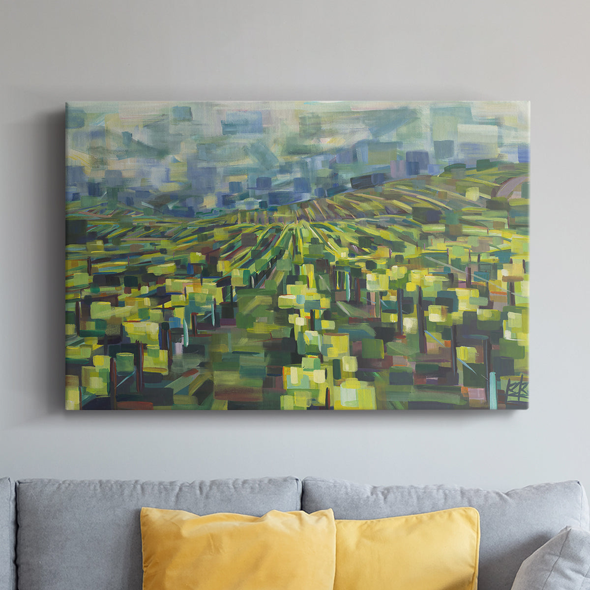Yellow Grapevines Forever - Canvas Art Print