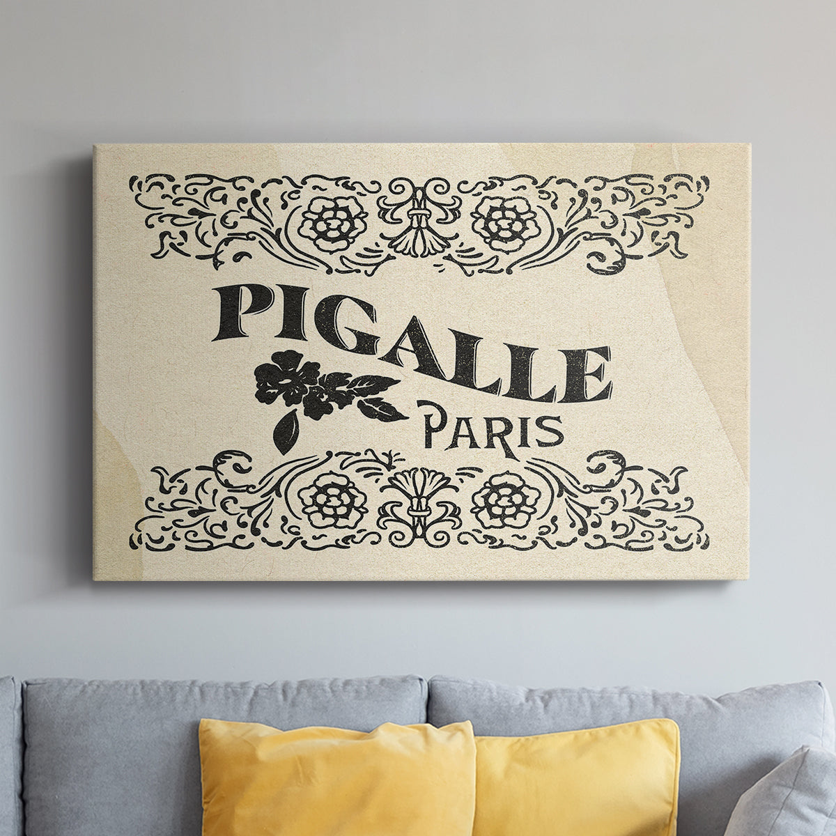Antique French Label III - Canvas Art Print