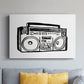 Boombox Sketch - Canvas Art Print