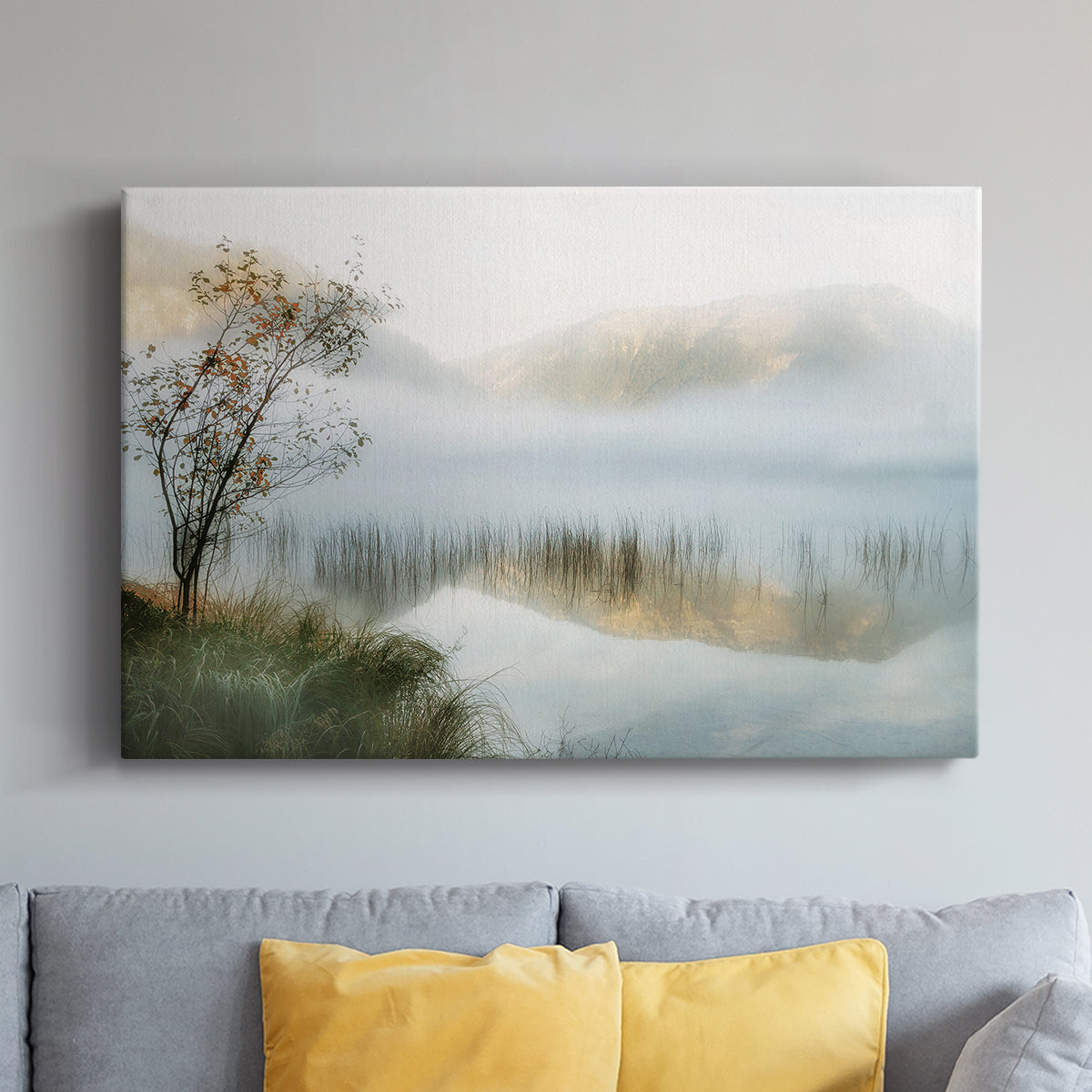 Golden Mirror of October - Canvas Art Print