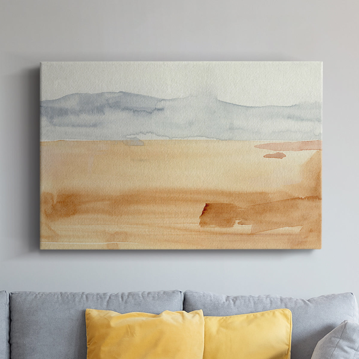 Ash Blue Horizon II - Canvas Art Print