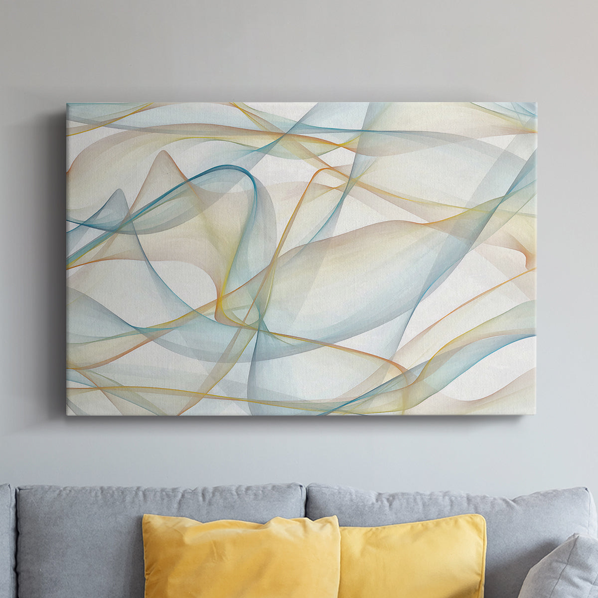 Curves and Waves V - Canvas Art Print