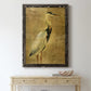 Gold Crane at Dusk I - Premium Canvas Framed in Barnwood - Ready to Hang