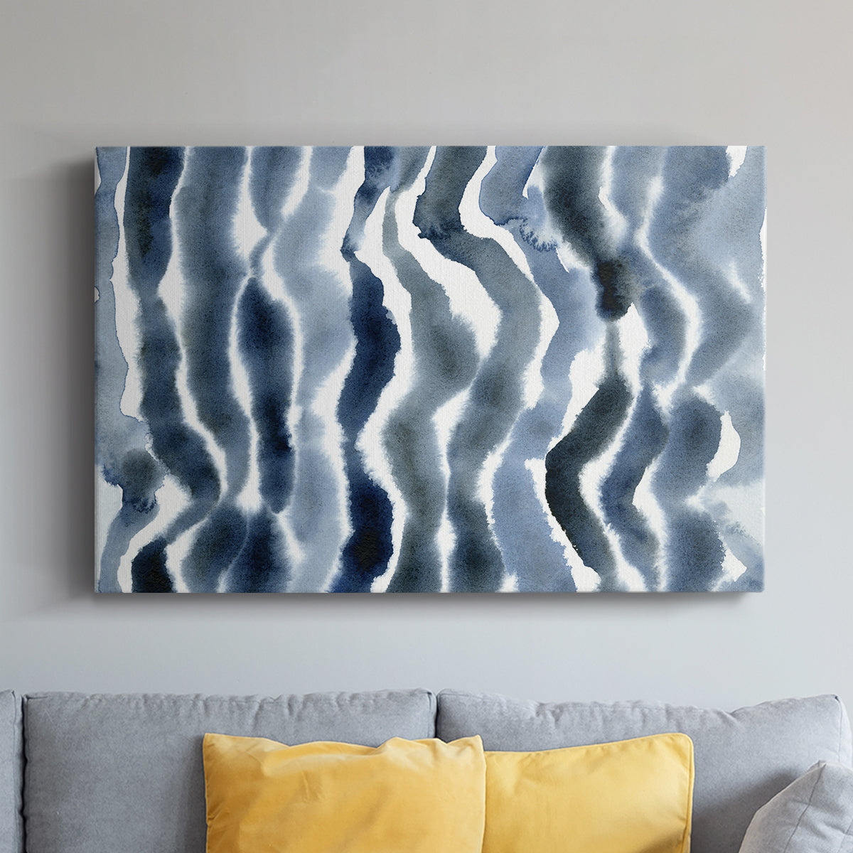 True Blue Wave II - Canvas Art Print