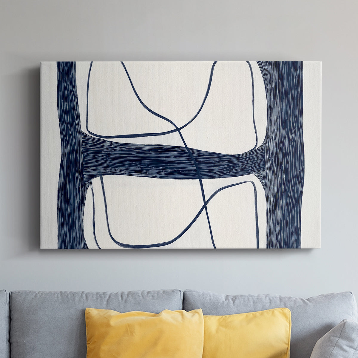 Blue Abstract XXV - Canvas Art Print